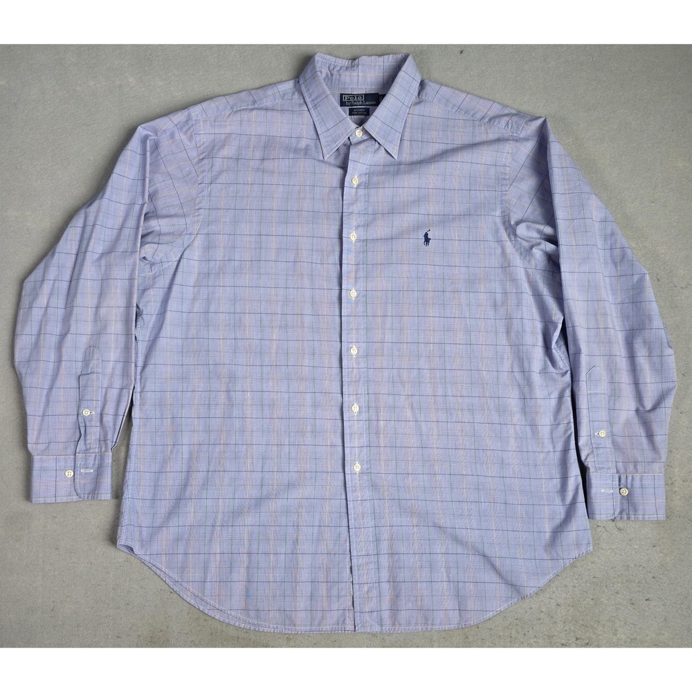 Men's Polo Ralph Lauren 17.5 -34/35 Andrew Dress Shirt Button Up Long Sleeve